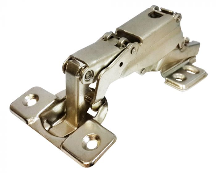 Hinge, Gelmar, Full Overlay 165°, 0mm, 4 Hole Plate, SlideOn