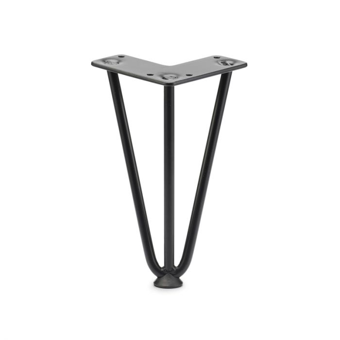 Hairpin Leg H200mm x 10mm Black