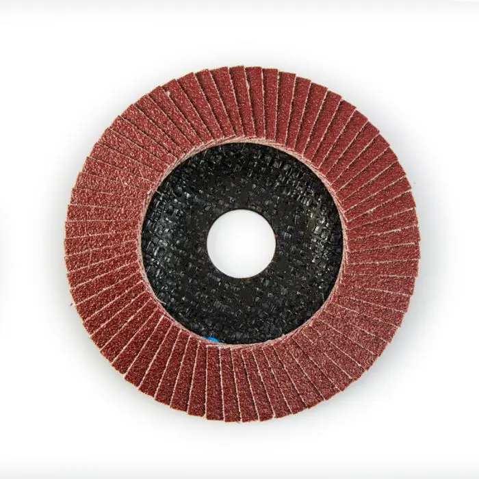 Bulldog Flap Disc, Efficiency, Angled, Alox, P120, 115mm x 22mm