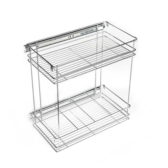 Side Mounted Pull Out 2 Tier Chrome Plated 300 Unit