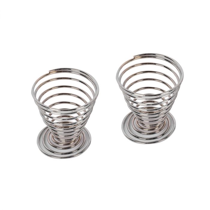 Egg Cups, Chrome, 2 Pieces