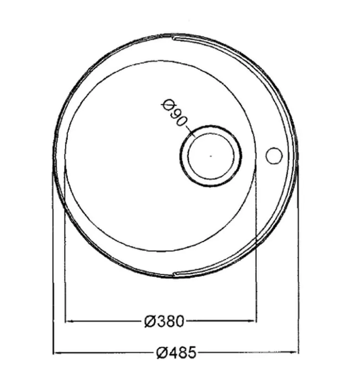 Franke Rondo Prep Bowl RDX61045 - 450mm diameter