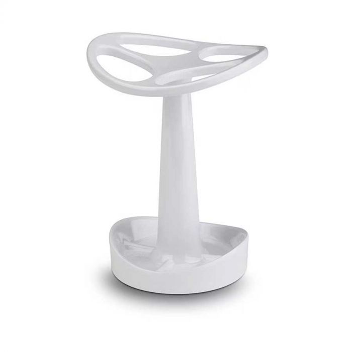 Toothbrush Holder, Curvino Collection, Melamine, White