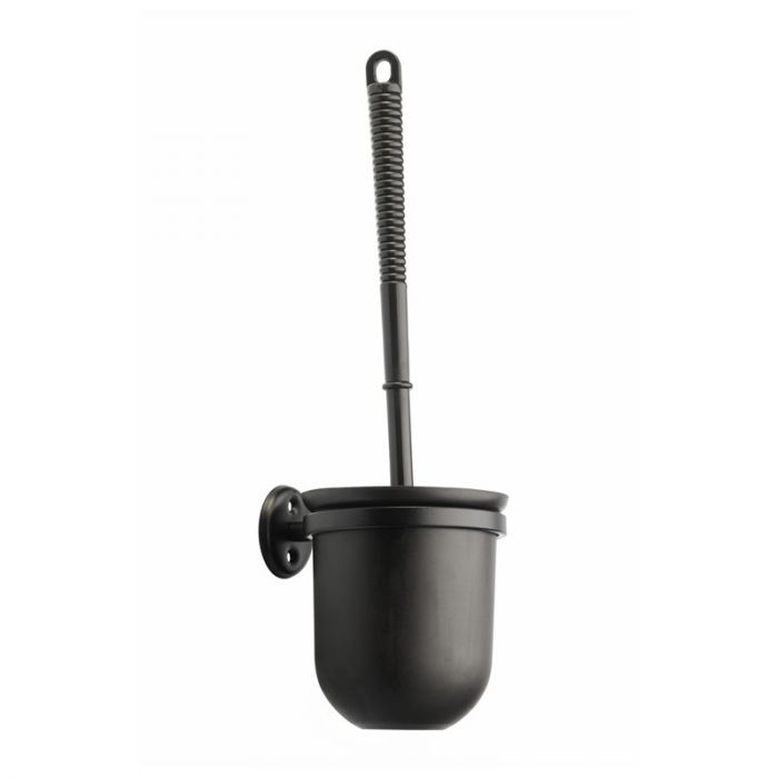Black toilet deals brush holder