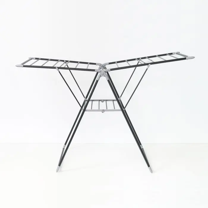 Clothes Horse, Laundry Dryer, Foldable, Black