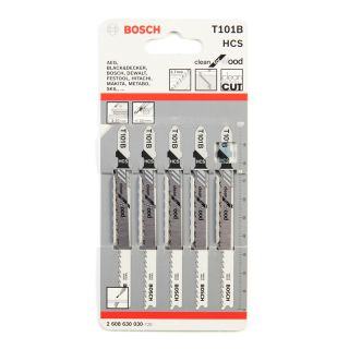 Jigsaw Blades, Bosch, T101B, 5 Pieces
