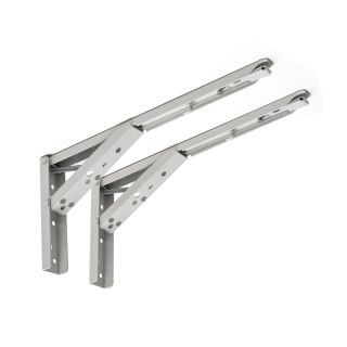 Folding Bracket, White, 292mm x 135mm, 2 Pieces