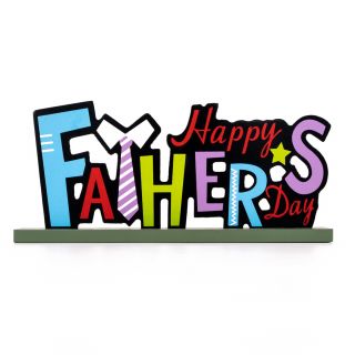 Father's Day Decor Table Sign, Wood, 1 Piece