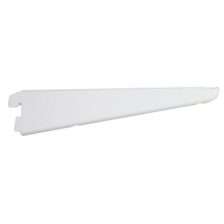 Double Slot Wallband Bracket, White, 220mm