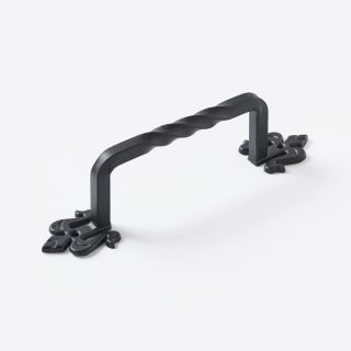 Barn Door Handle, Black, 330mm