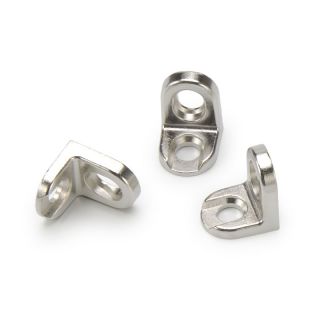 Corner Bracket, Pull-In, Nickel, 8 Pieces