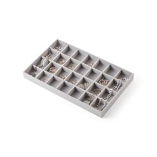 Jewellery Tray Organiser, Velvet, 28 Compartment, 290mm x 180mm
