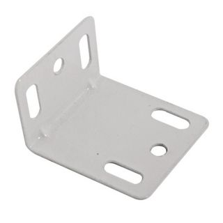 Metal Angle Bracket, 49mm x 36mm, White
