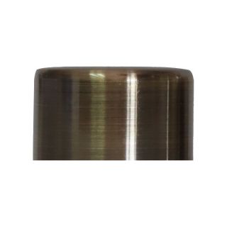 Steel Rod Finial, End Cap, Bronze, 32mm, 2 Pieces