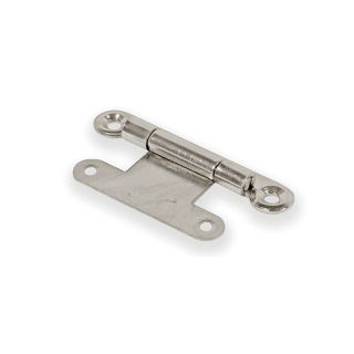 Flat Kitchen Hinge - Nickel Plated