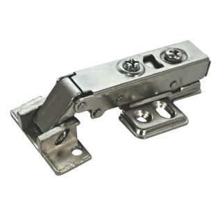 Door Clip Hinge With Plate, Steel, 1 Pair