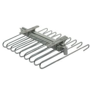 Trouser Holder Pull Out, Chrome Plated, 9 Bar