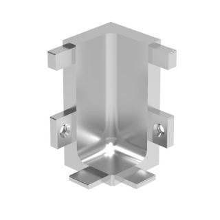 Gola System, Inside Corner Joint, Silver, 90 Degree