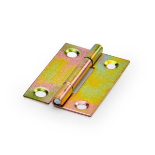 Butt Hinge, Yellow Passivate, 38mm, 4 Pieces