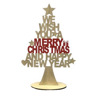 Christmas Tree, Wood, 410mm