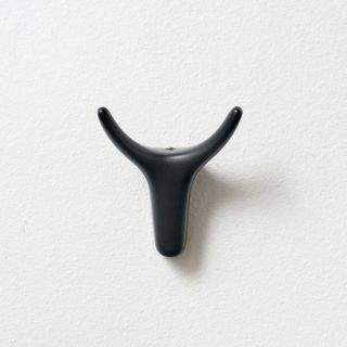 Double Coat Hook, Black