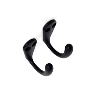 Coat Hook, Black, 2 Pieces