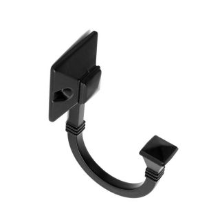 Coat Hook, Fancy, Black