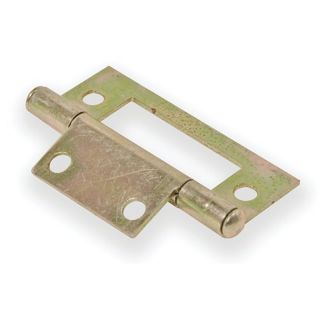 Flush Hinge, Yellow Passivate, 50mm