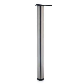 Office Leg, H710mm x 60mm, Pearl Nickel
