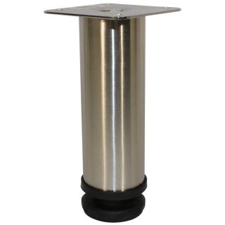 Round Leg, Adjustable, H155mm x 50mm, Stainless Steel