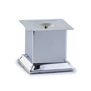 Square Leg, H100mm x 75mm, Chrome Plated