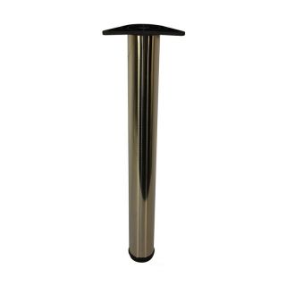 Office Leg, H710mm x 80mm, Brushed Satin Nickel