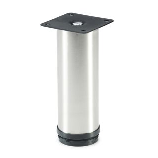 Round Leg, Eco, Adjustable, H150mm, Stainless Steel