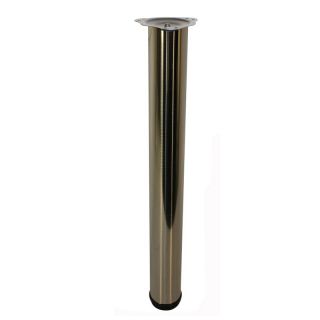 Office Leg, H710mm x 60mm, Brushed Satin Nickel