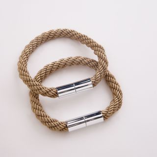 Curtain Tieback, Rope, Fawn, 2 Pieces