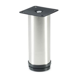 Round Leg, Eco, Adjustable, H120mm, Stainless Steel