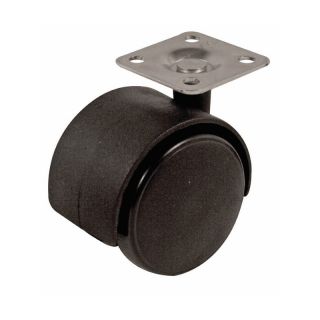 Twin Castor, with Square Plate, 40mm