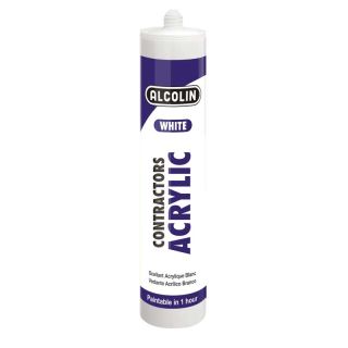 Alcolin Contractors Acrylic, White, 260ml