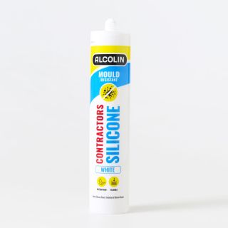 Alcolin Contractors Silicone, White, 260ml