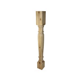 Classic Kitchen Leg, H880mm x 90mm, Raw Pine