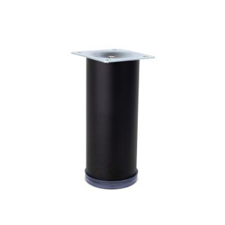 Straight Round Leg, Eco, H125mm x 50mm, Black