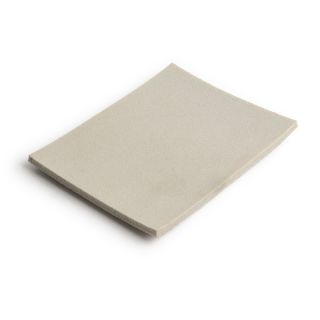 Foam Coated Abrasive Pad, Superfine, 1-Side Coated, Grey