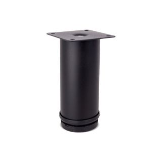 Round Leg, Adjustable, H120mm x 50mm, Black