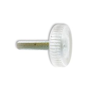 Leveling Foot, Clear, 25mm, M6 x 25mm