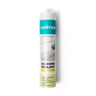 Gelmar Silicone Sealant, Clear, 260ml