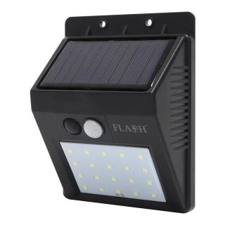 Wall Lamp, Solar, LED, Black