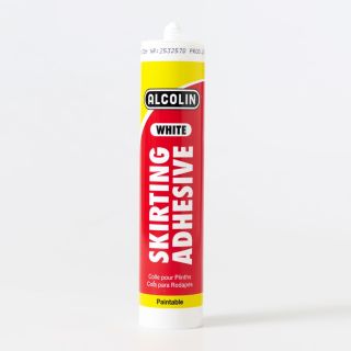 Alcolin Skirting Board Adhesive, White, 280ml