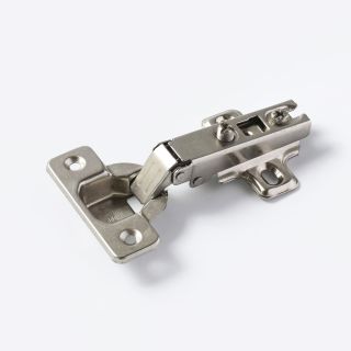 Hinge, Eco, Full Overlay 110°, 0mm, 2 Hole Plate