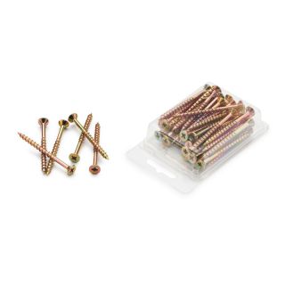 Chipboard Screws, Pozi, No.10, 5mm x 65mm, 40 pieces