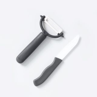 Knife and Peeler Set, Ceramic